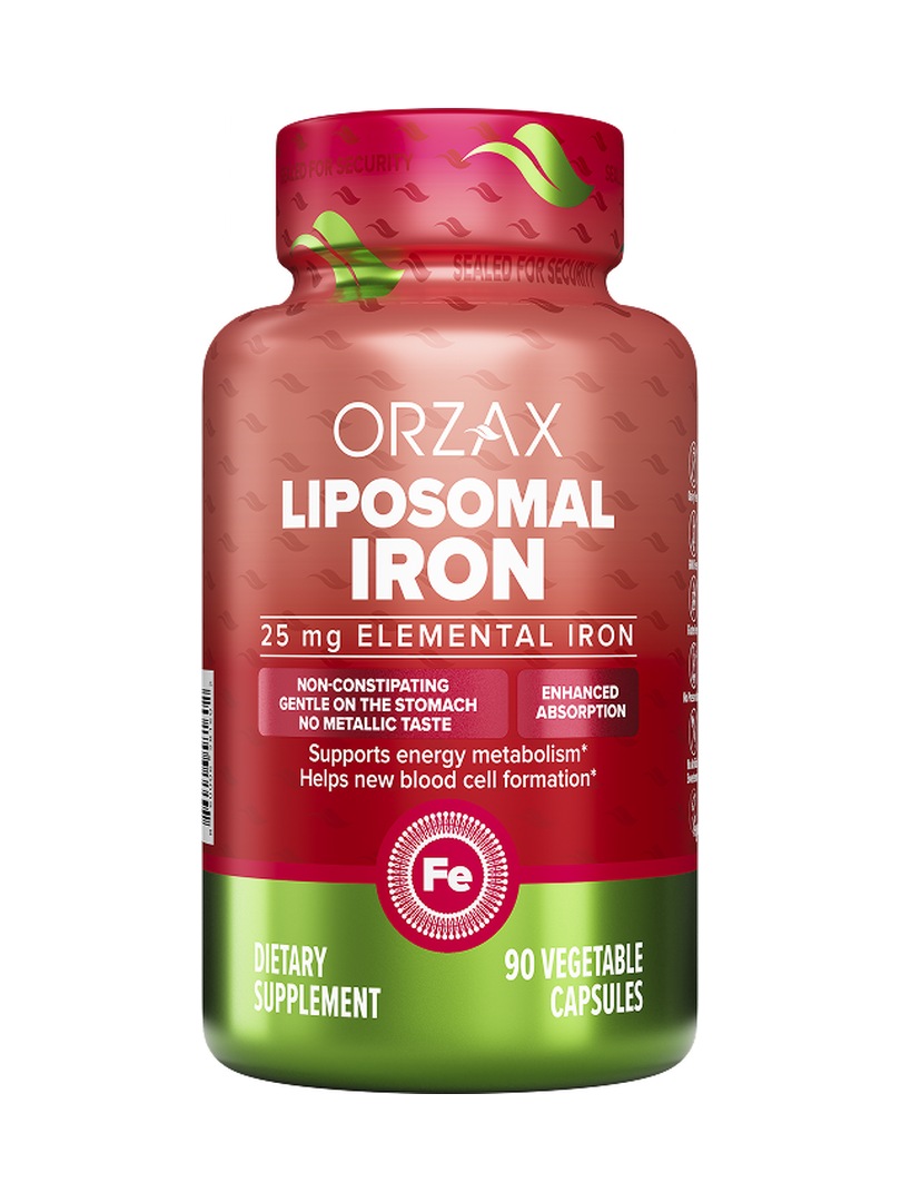 Липосомальное железо ORZAX Liposomal Iron 90 капсул - фото 1