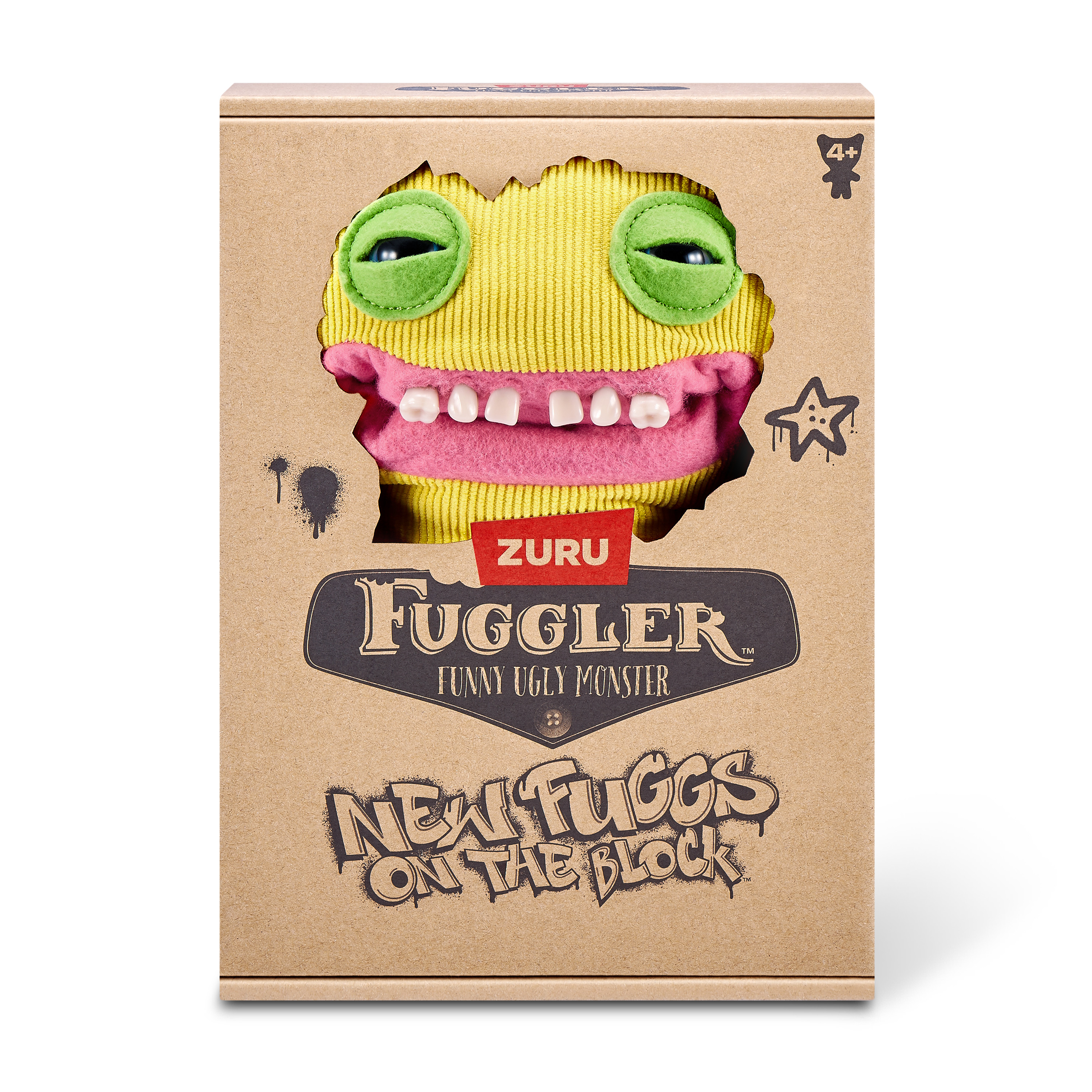 Игрушка мягкая FUGGLER Желтая Улыбашка Райли Коварный сосед 24см 15713H - фото 11