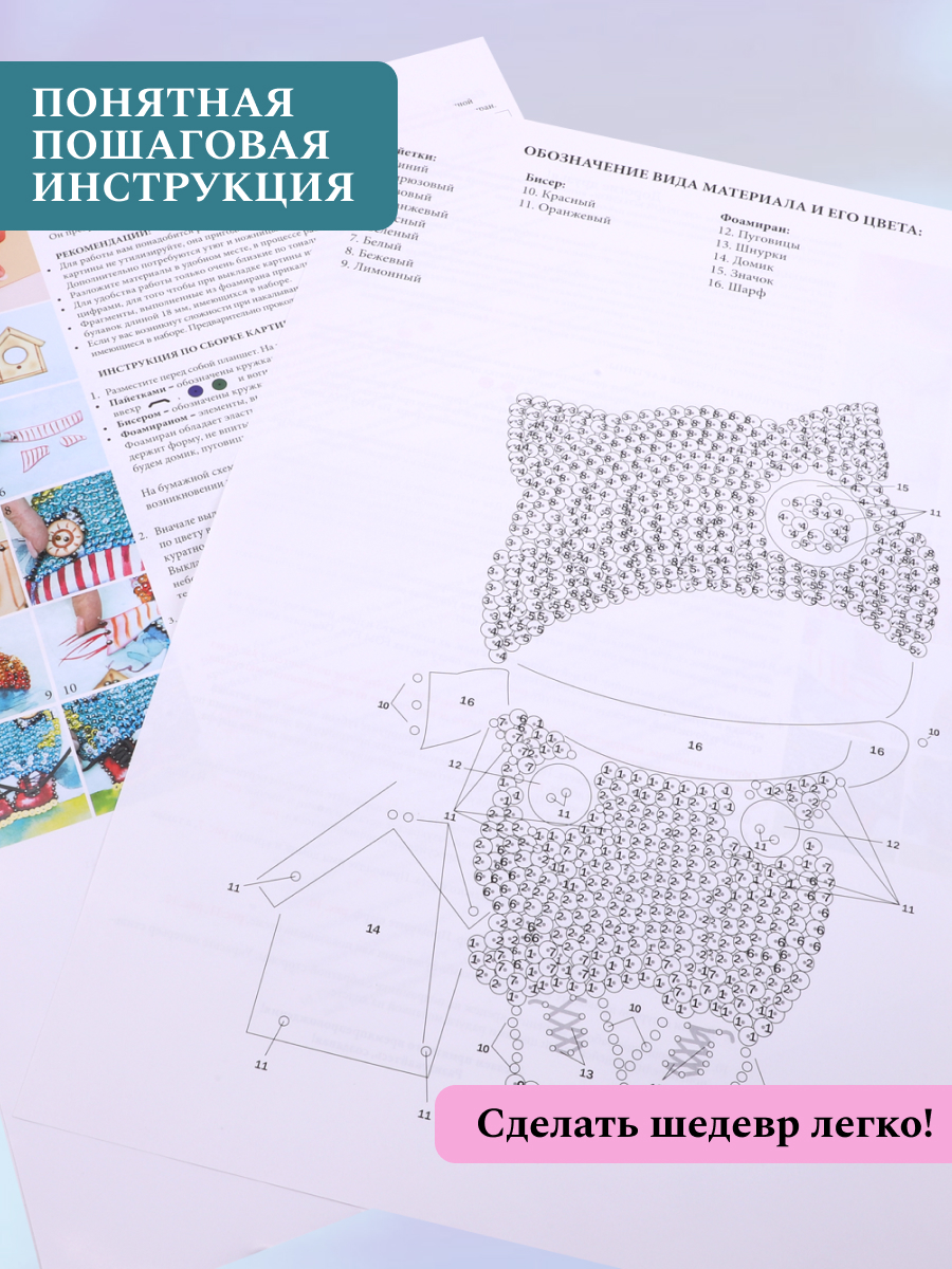 Картина из страз Волшебная мастерская Озорной котенок - фото 4