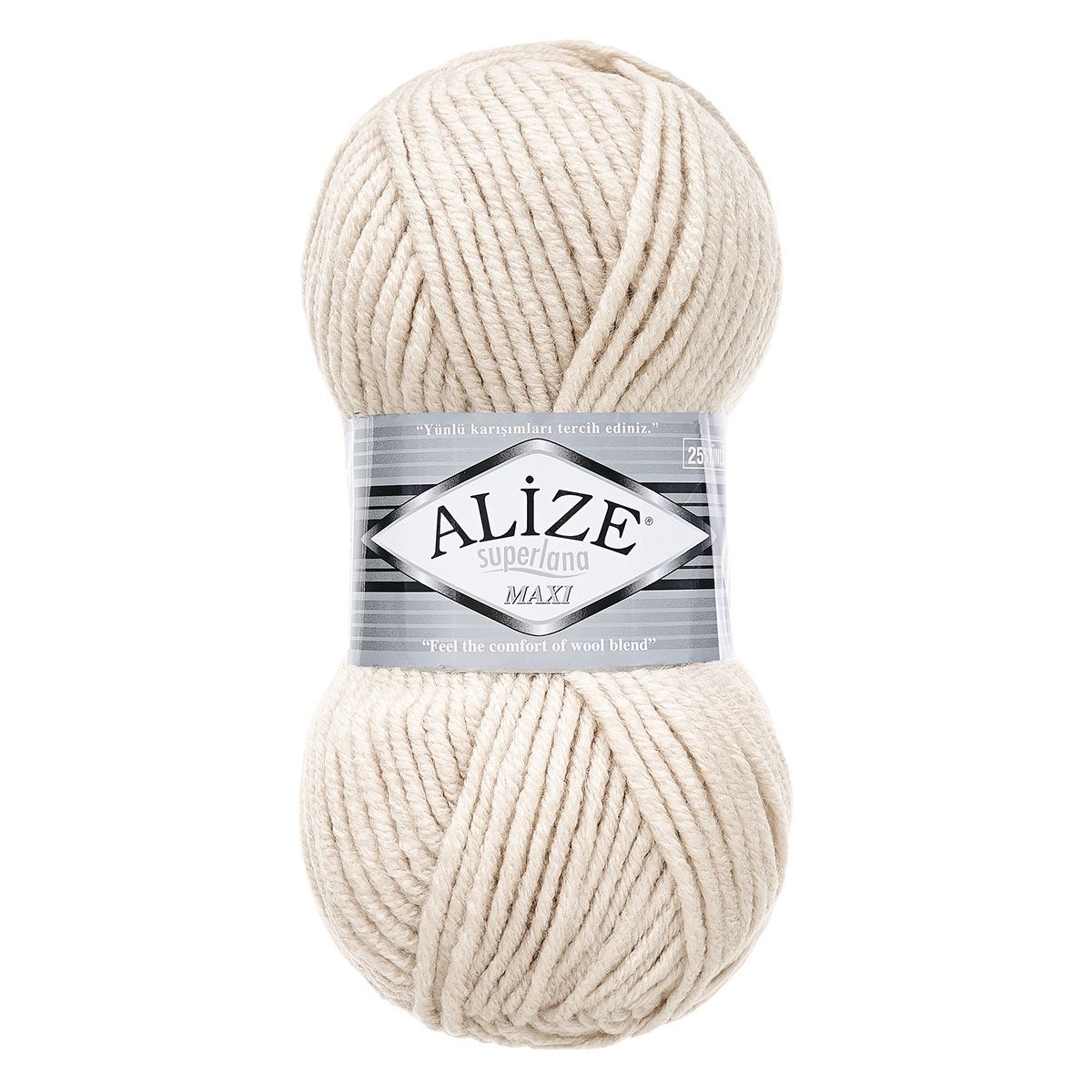 Пряжа Alize полушерстяная мягкая теплая Superlana maxi 100г 100м 5 шт 599 слоновая кость - фото 7