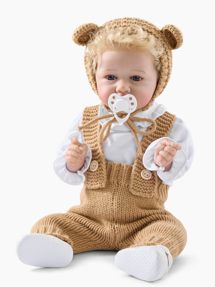 Кукла классическая Happy Baby Саша пупс высота 55 см 332015_beige - фото 13