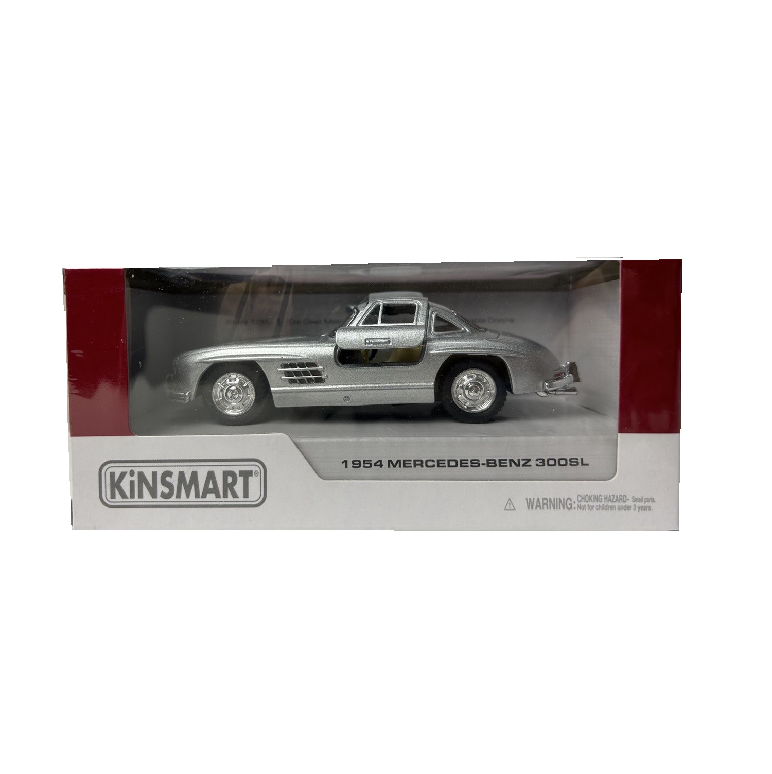 Автомобиль KINSMART Mercedes 300SL 1954 серебристая КТ5346/4 - фото 3