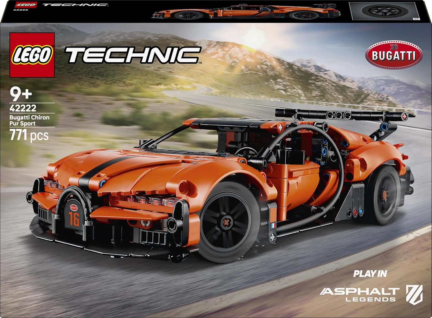 Конструктор LEGO Technic Bugatti Chiron Pur Sport 771 дет. - фото 3