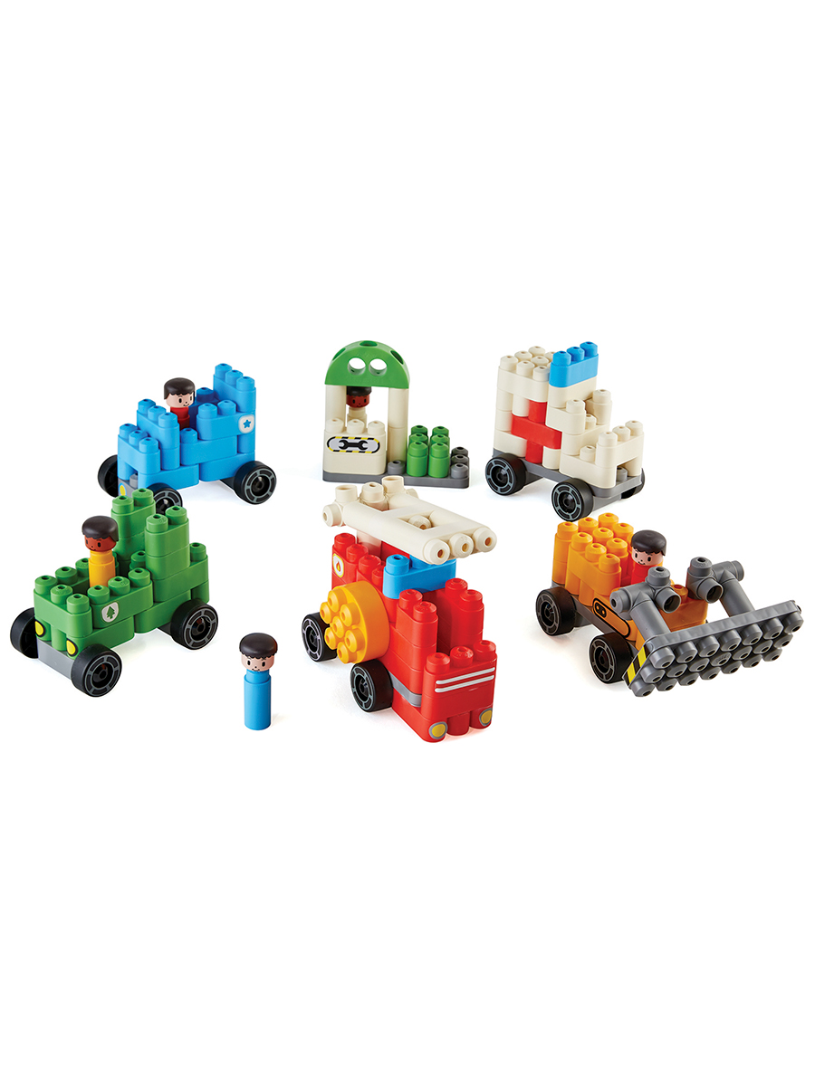 Конструктор Hape Городской транспорт 130 дет. - фото 4