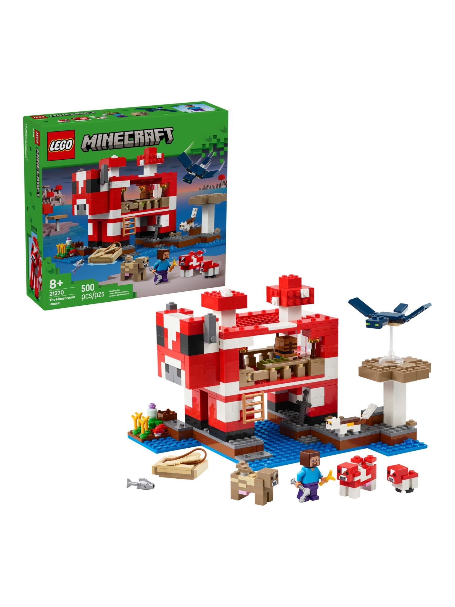 Конструктор LEGO Minecraft Грибной Дом 500 дет. - фото 3
