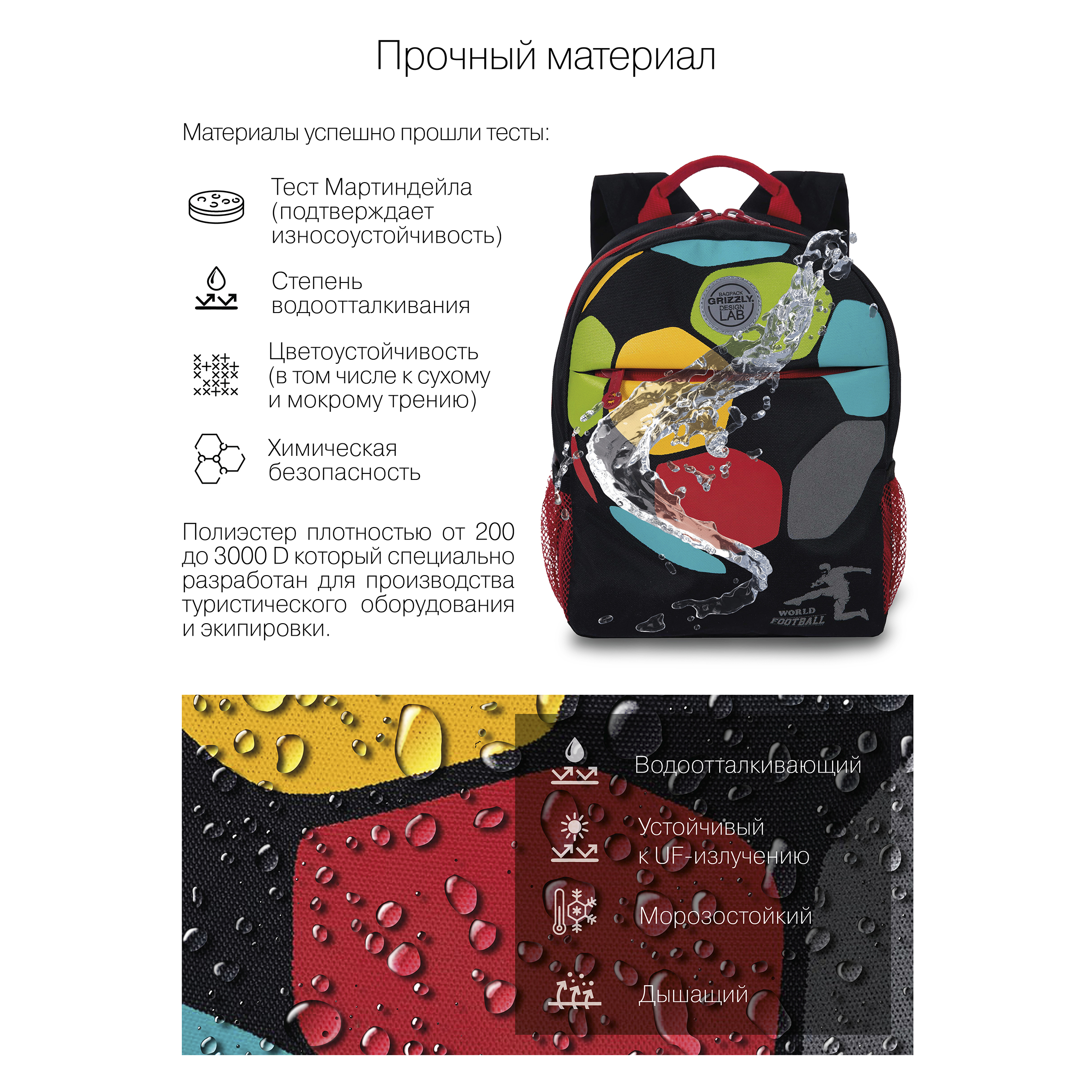 Рюкзак дошкольный Grizzly для мальчика - фото 10