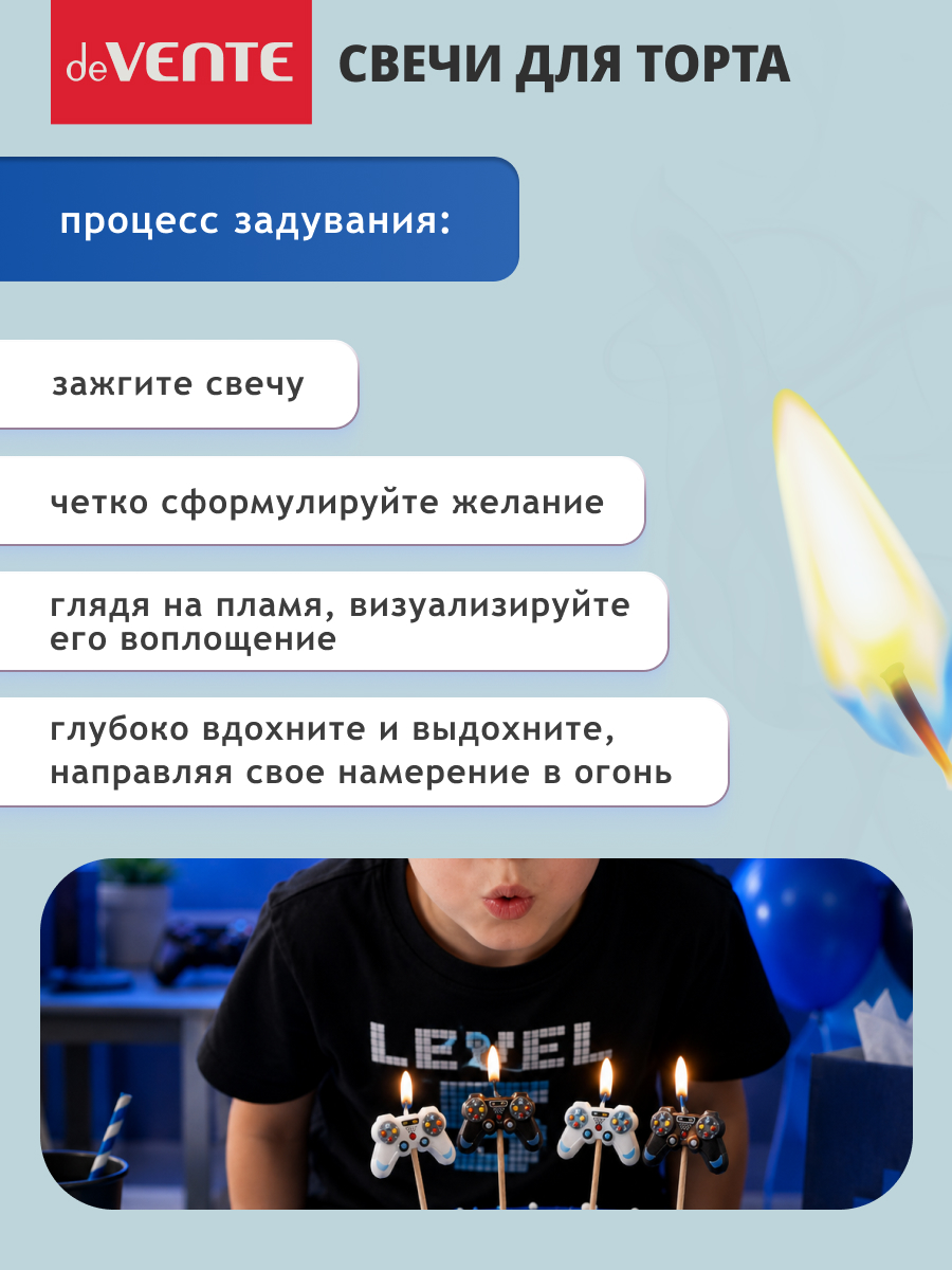 Фигурные свечи deVENTE Джойстики - фото 6