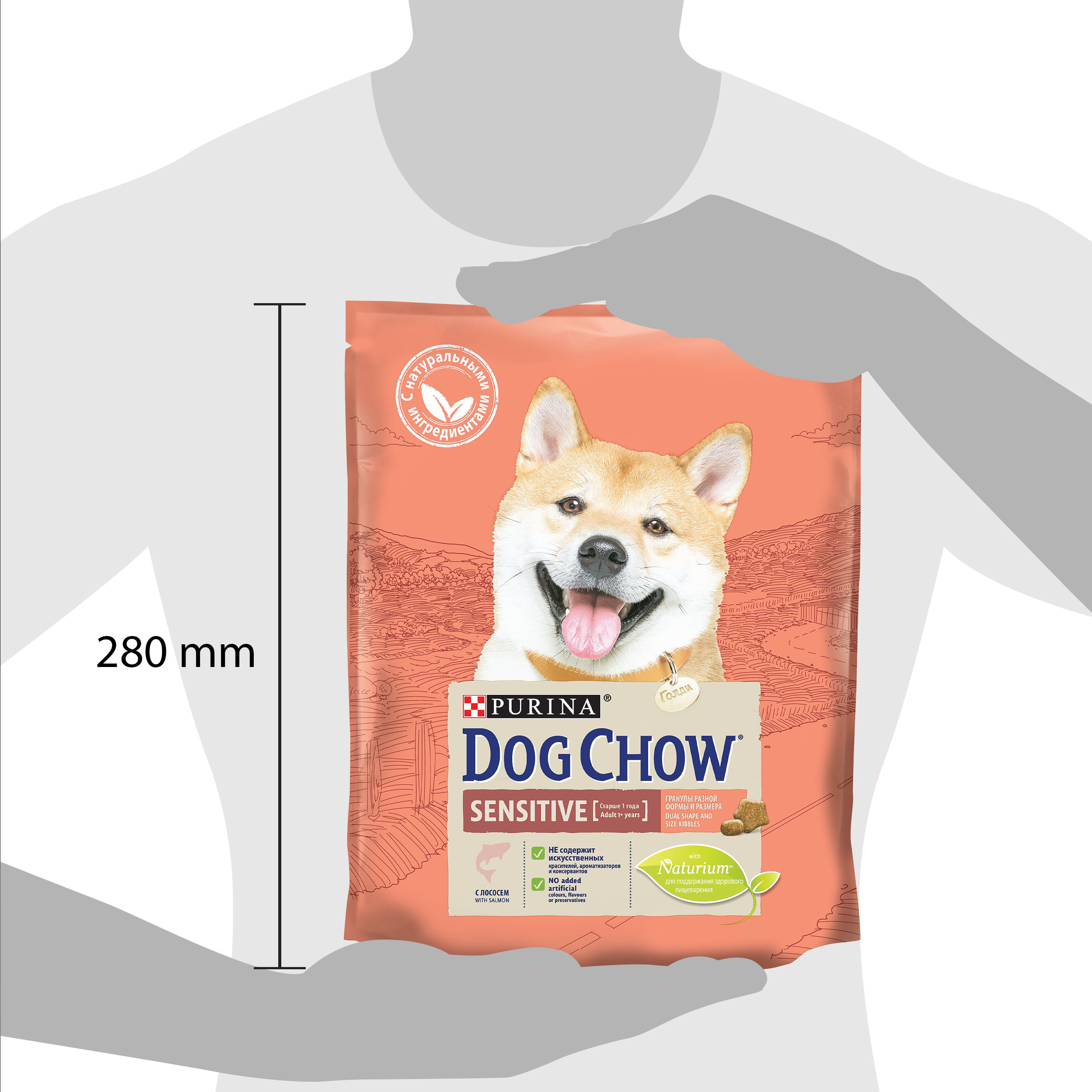 Корм для собак Dog Chow с чувствительным пищеварением с лососем 800г - фото 3
