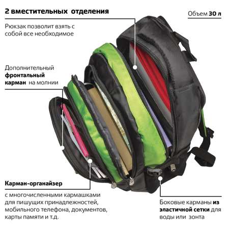 Рюкзак Brauberg Лайм