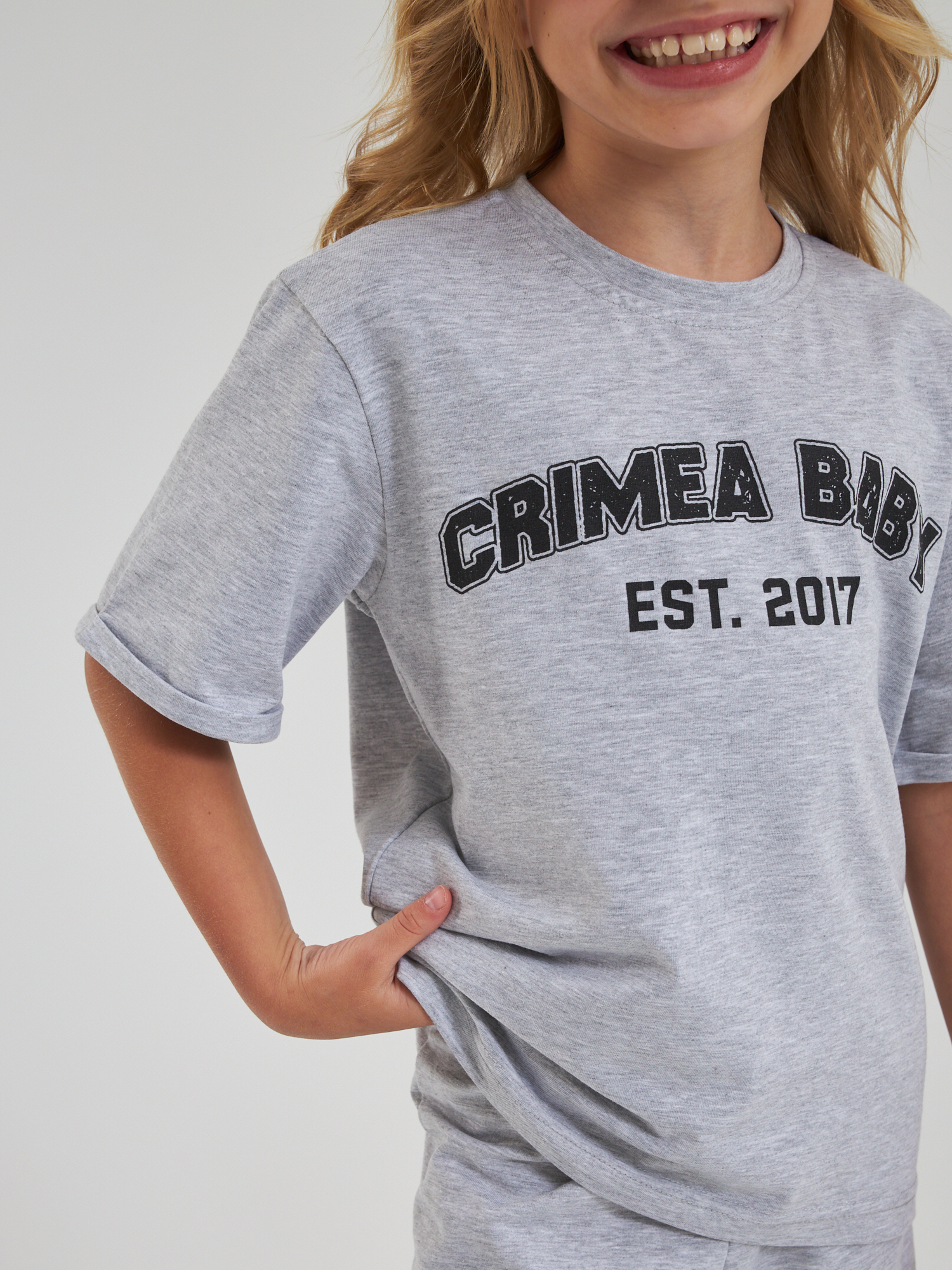 Футболка и брюки Crimea Baby Pants/grey - фото 6