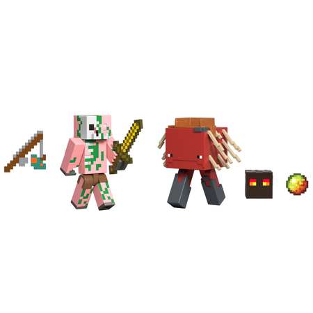 Игровой набор Minecraft Пиглин и Страйдер