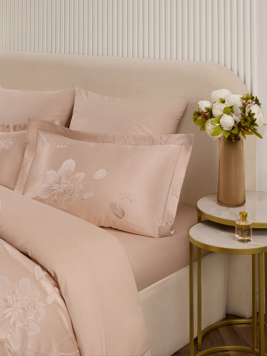 Комплект постельного белья ARYA Salmon семейный 7 предм. - фото 4