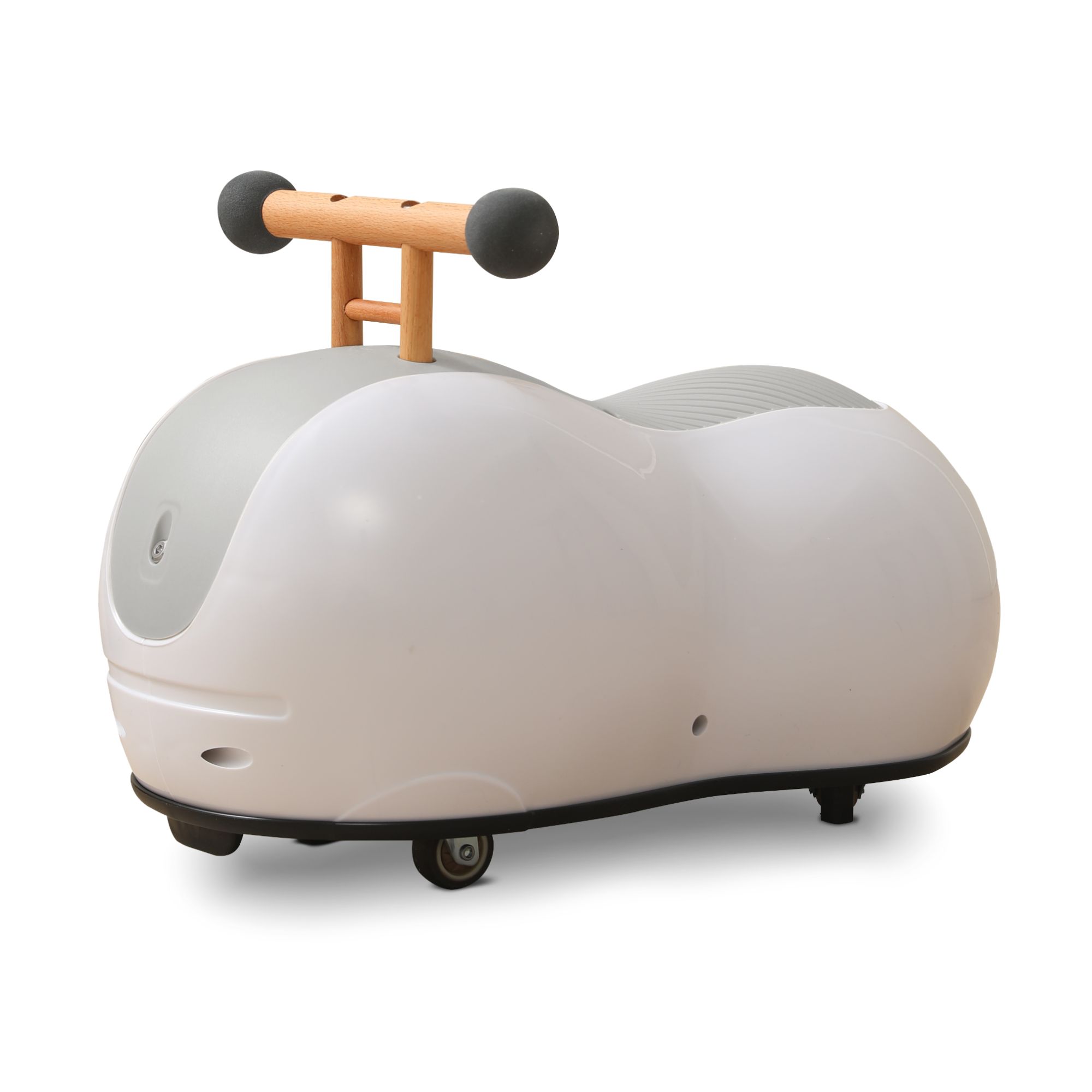Толокар UNIX Kids Peanut Grey машинка каталка детская для мальчиков, бибикар девочек и малышей - фото 1
