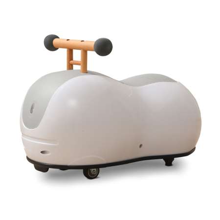 Толокар UNIX Kids Peanut Grey машинка каталка детская для мальчиков, бибикар девочек и малышей