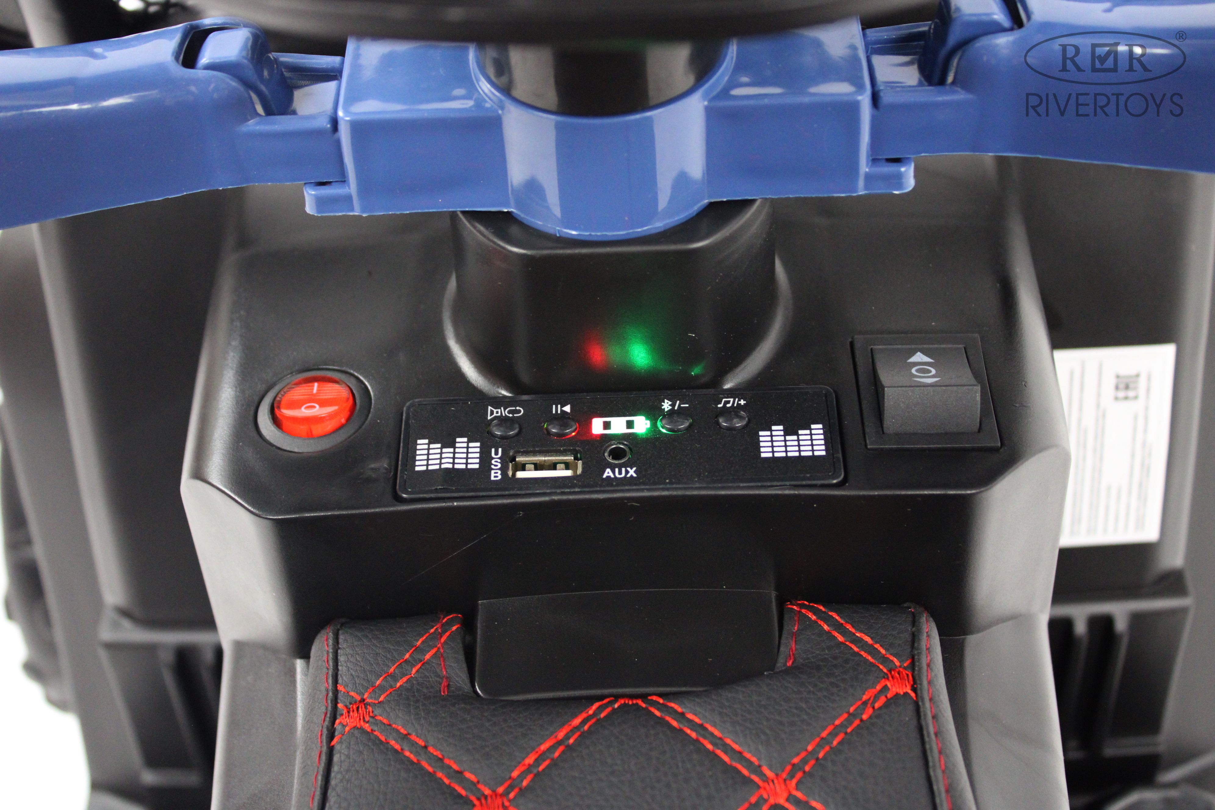 Электромобиль RIVERTOYS G005GG-BLUE С пультом ДУ - фото 14