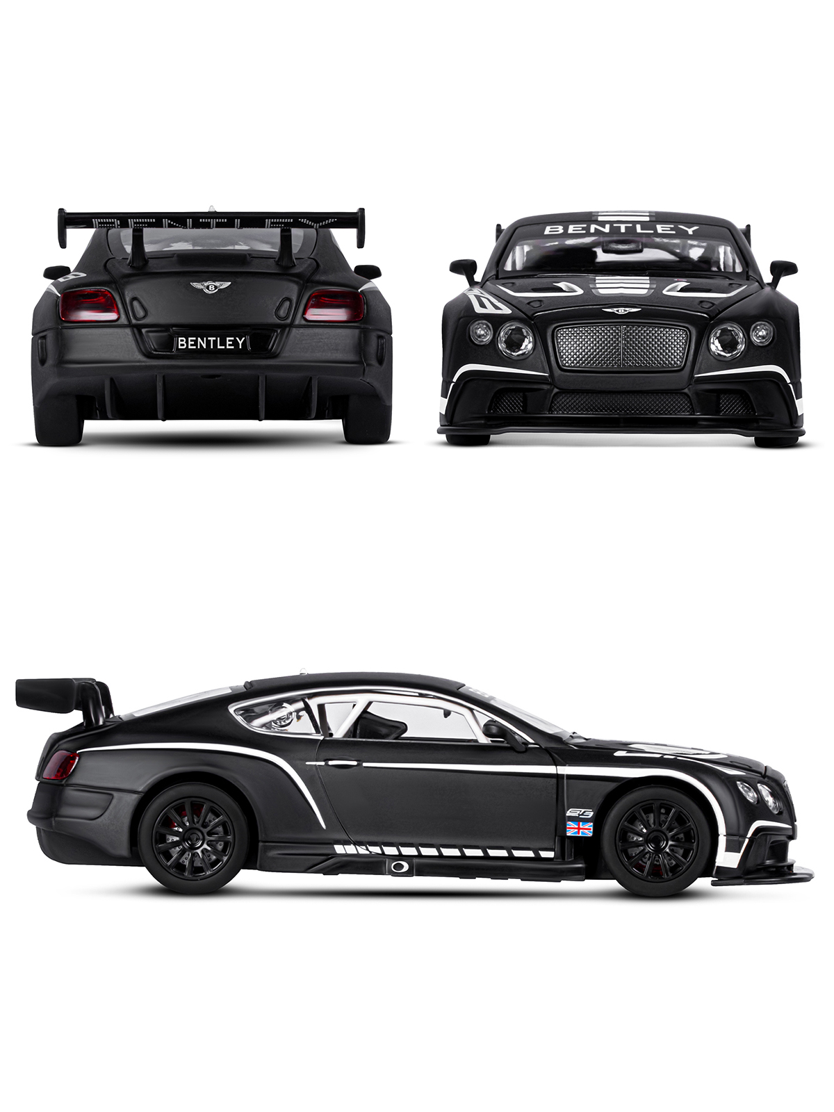 Автомобиль АВТОпанорама Bentley Continental GT3 Concept 1:24 JB1251565 - фото 6