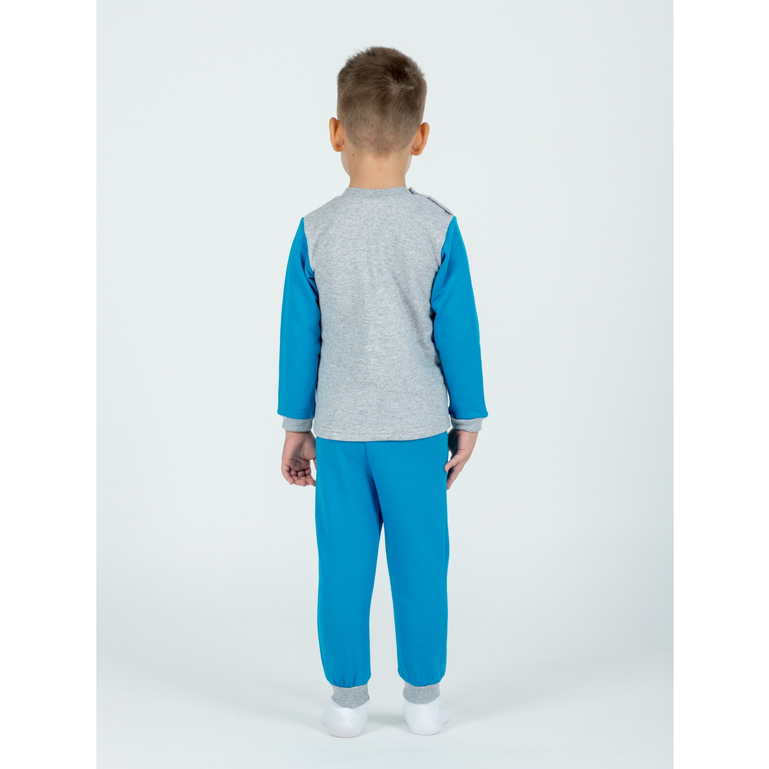 Костюм KiMMi Baby КБ-1308751 бирюза меланж дракоша - фото 3