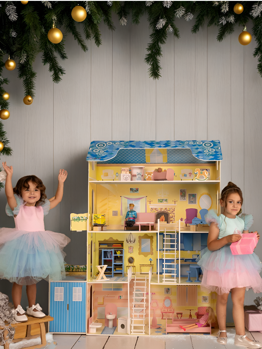 Домик для кукол PAREMO 135 см с мебелью PD316 - фото 1
