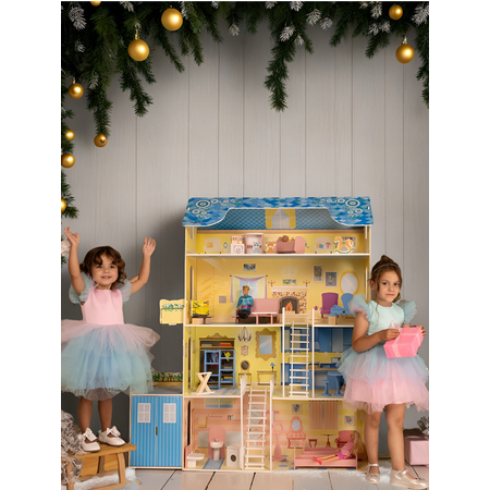 Домик для кукол PAREMO 135 см с мебелью