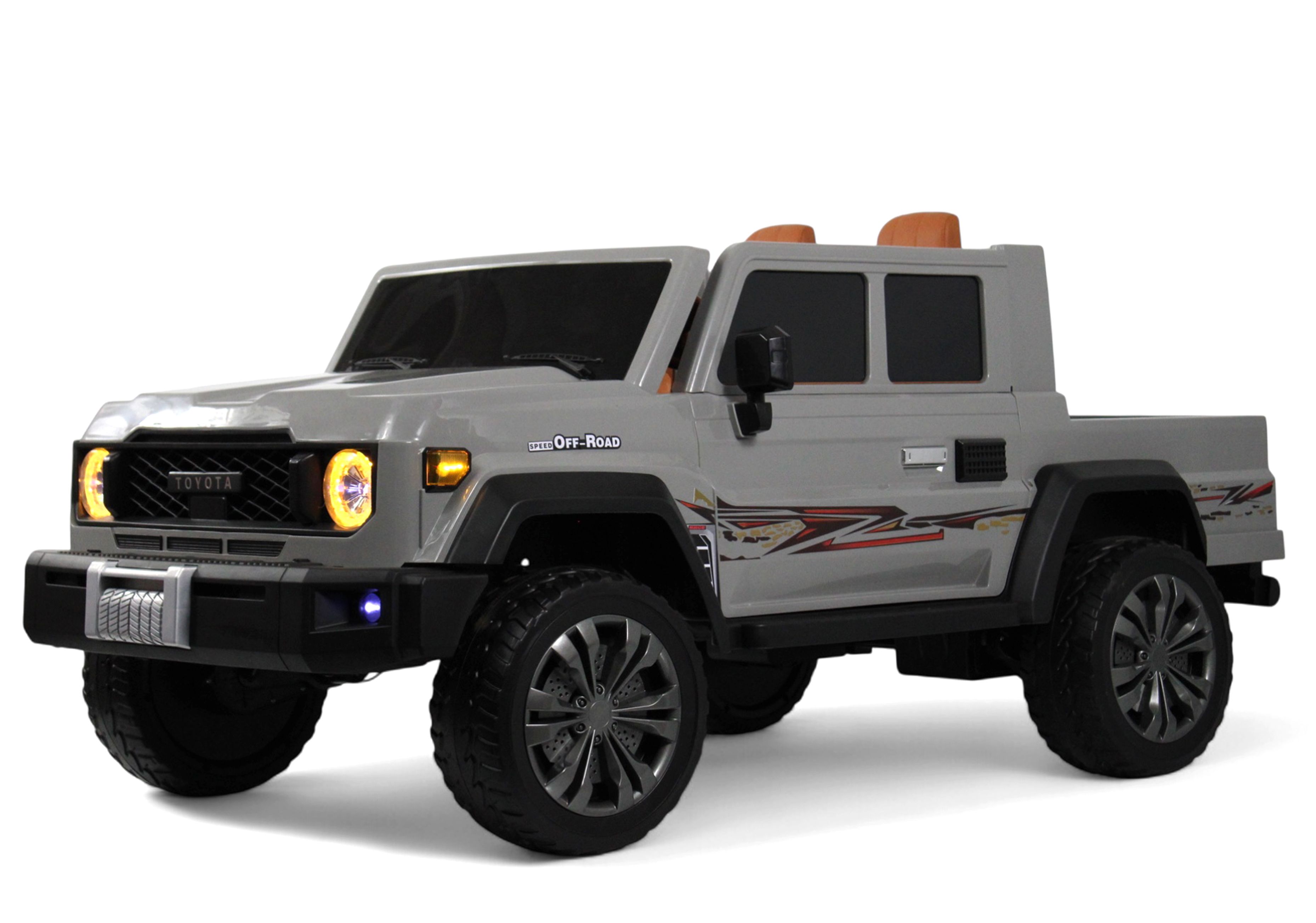 Электромобиль RIVERTOYS E555KX-PICKUP-GREY С пультом ДУ - фото 1