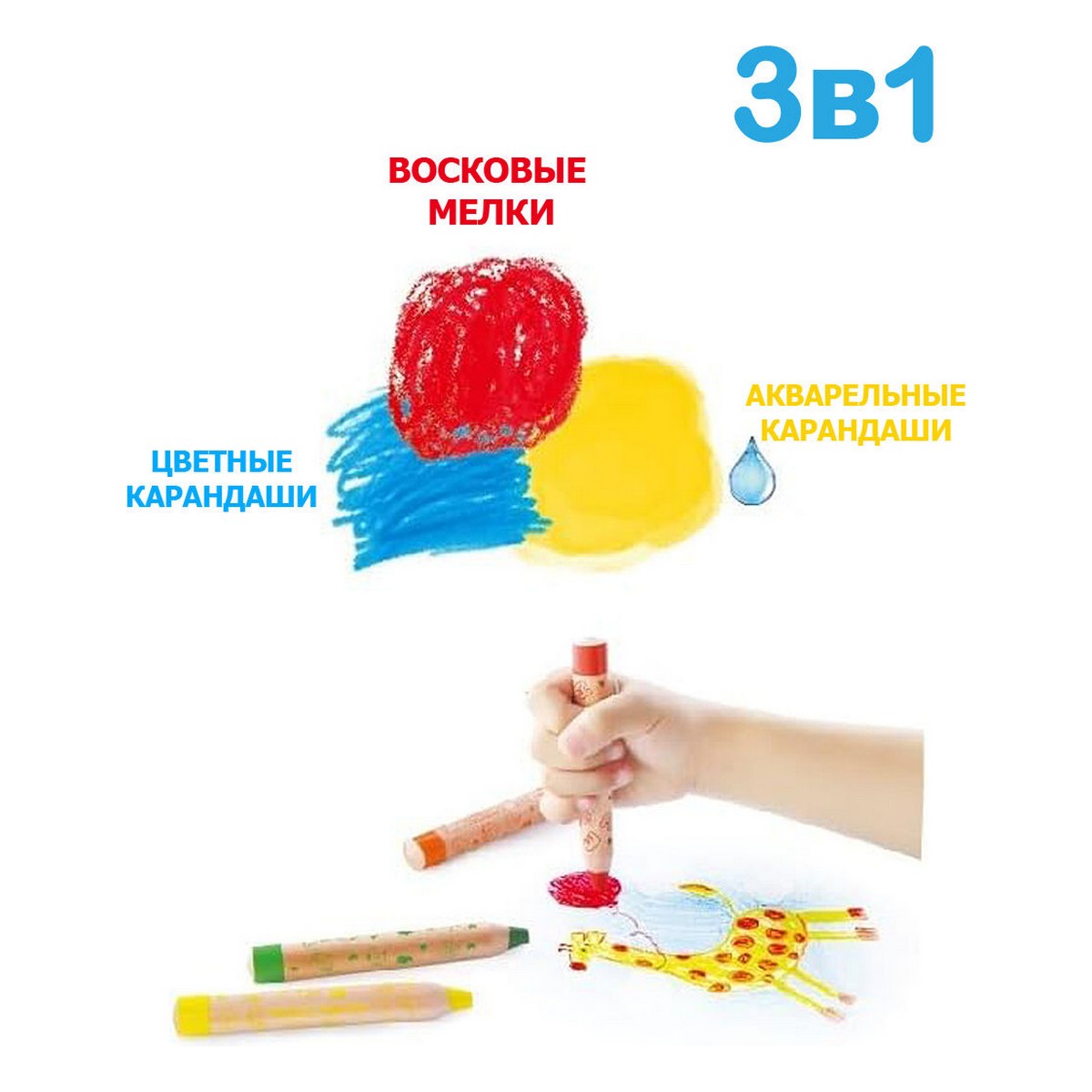 Карандаши цветные KEYROAD 7 шт. - фото 6