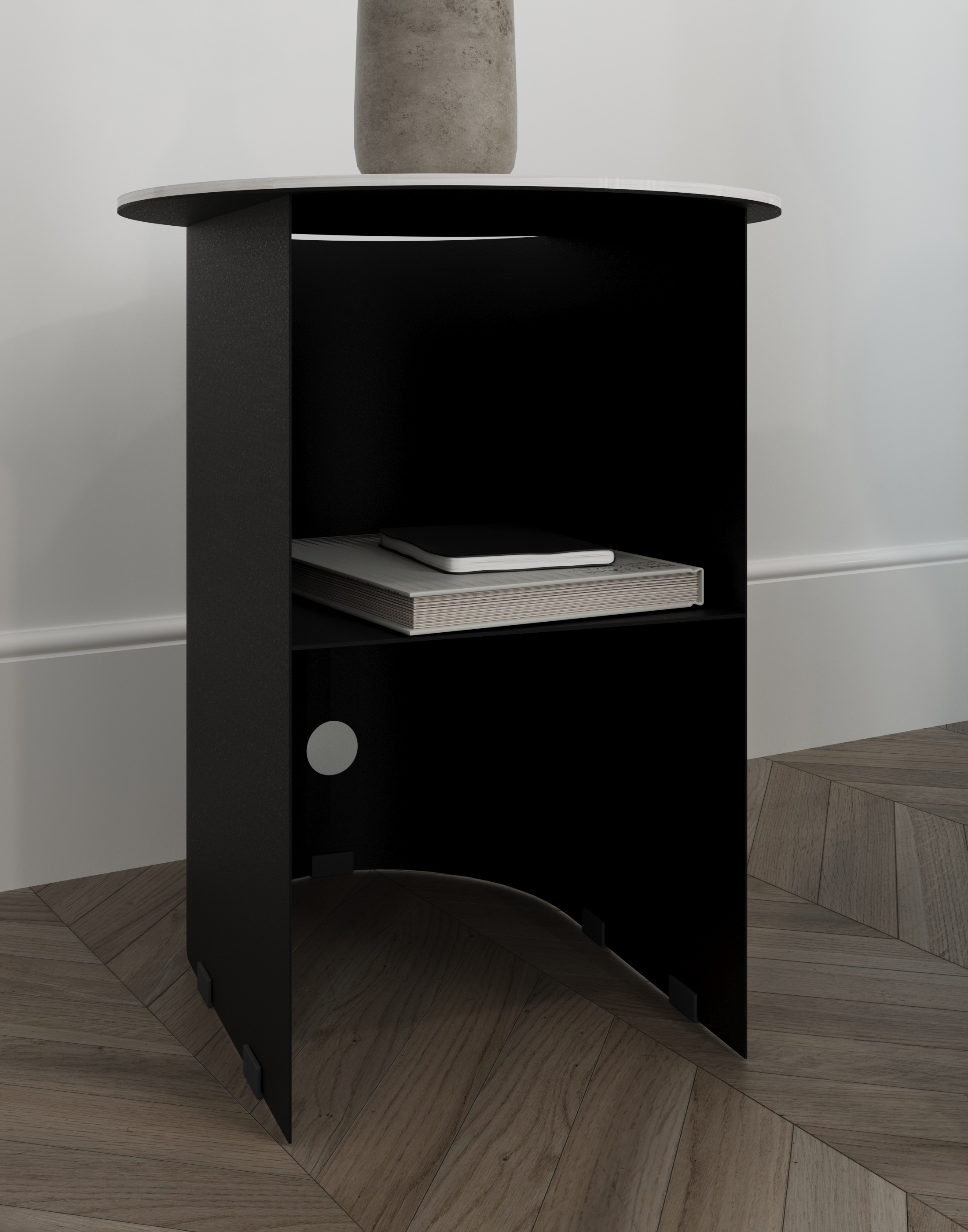 Стол журнальный SLINE Тоби лайт черный - фото 6