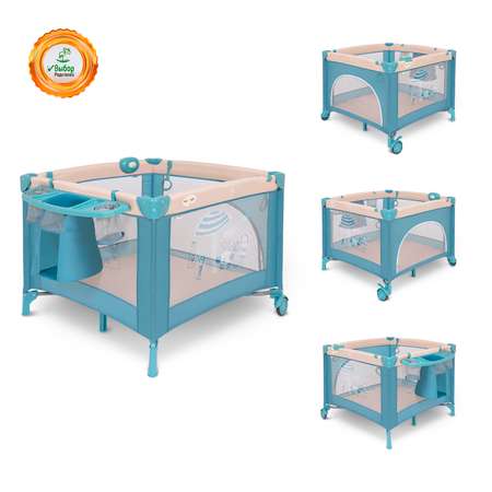 Манеж Noony Babyland Bluebeach Голубой