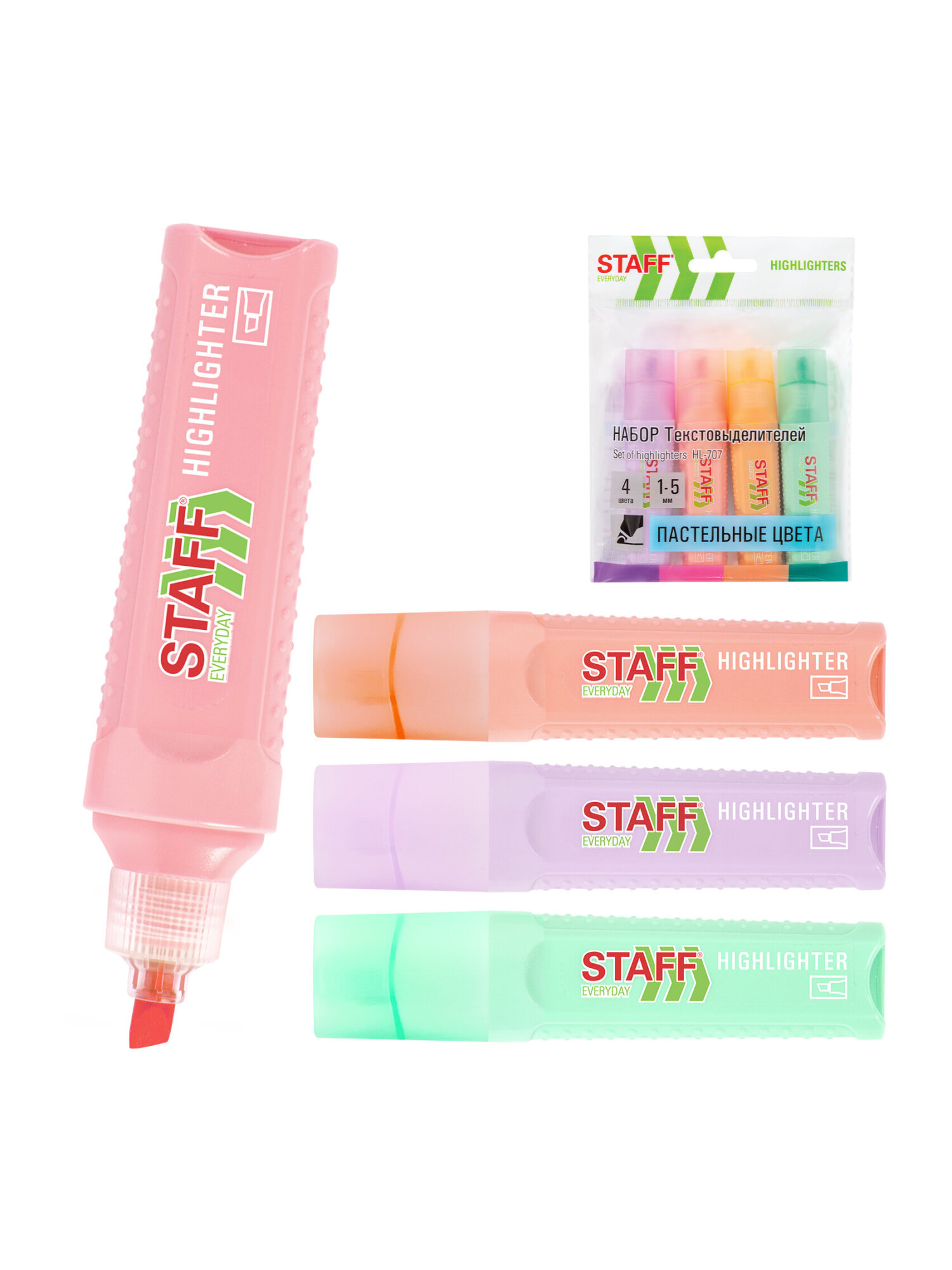 Текстовыделители Staff 4 шт. - фото 6