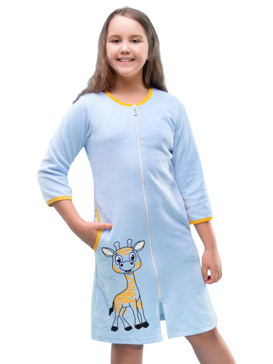 Халат TOTEMFOX 831В2F/голубойЖираф - фото 1