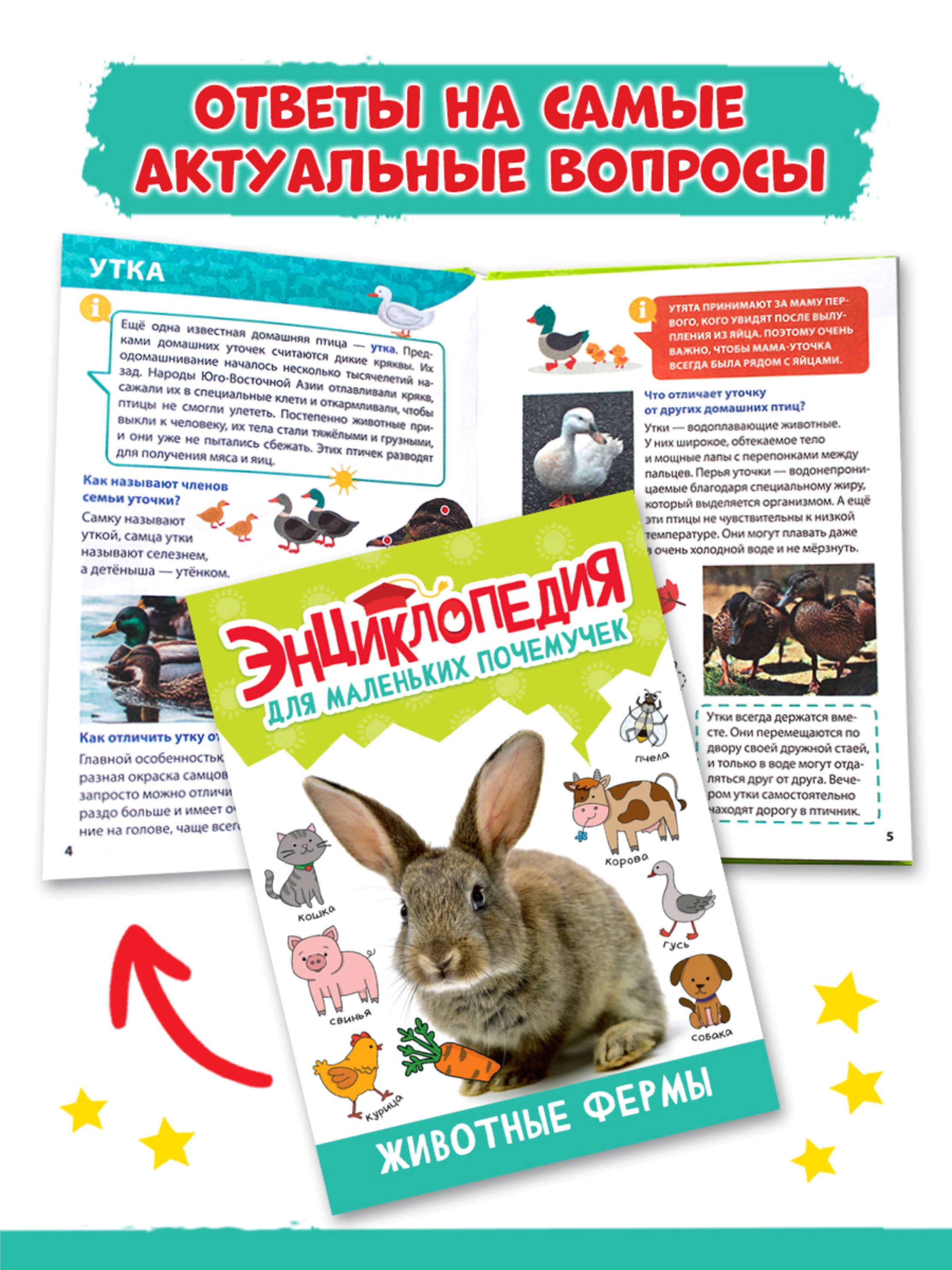 Книга Проф-Пресс Энциклопедия для маленьких почемучек. 2 шт. Животные фермы+Насекомые. 96 стр - фото 7