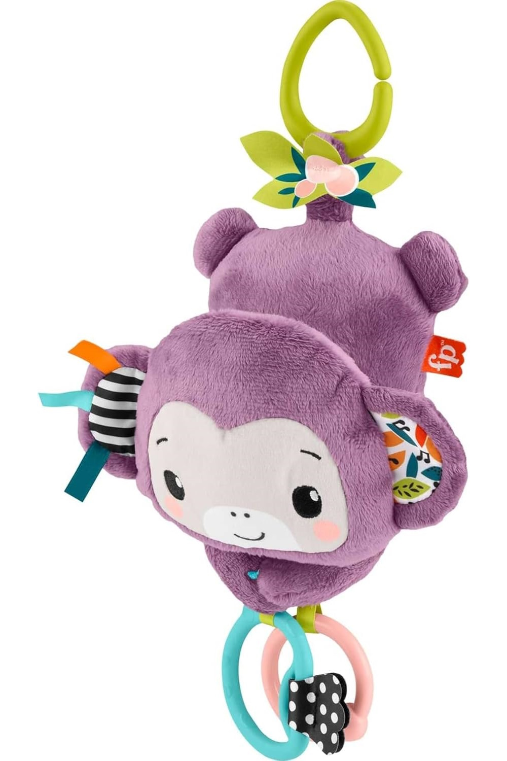 Игрушка Fisher Price подвеска Фиолетовая обезьянка - фото 1