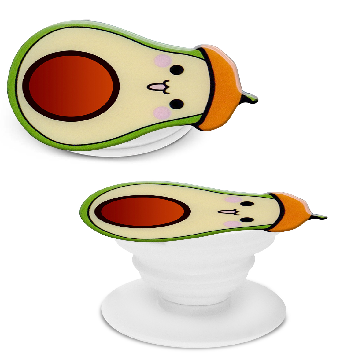 Держатель для телефона Krutoff Попсокет объемный Авокадо - фото 4