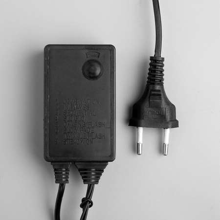Гирлянда Luazon «Водопад» IP44 УМС тёмная нить 1500 LED свечение белое 8 режимов 220 В