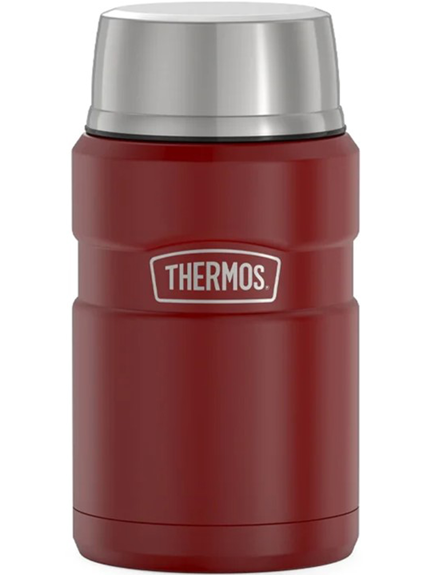 Термос для еды супа 710 мл с ложкой THERMOS KING-3020 карминно-красный – нержавеющая сталь герметичный тепло/холод 14/24 час - фото 7