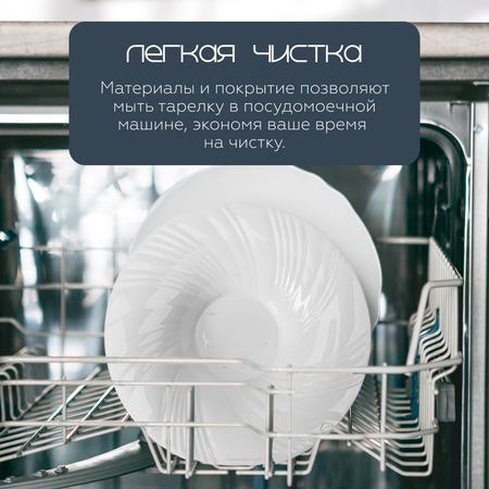 Тарелка сервировочная ZDK Homium Tudor D25 цвет белый