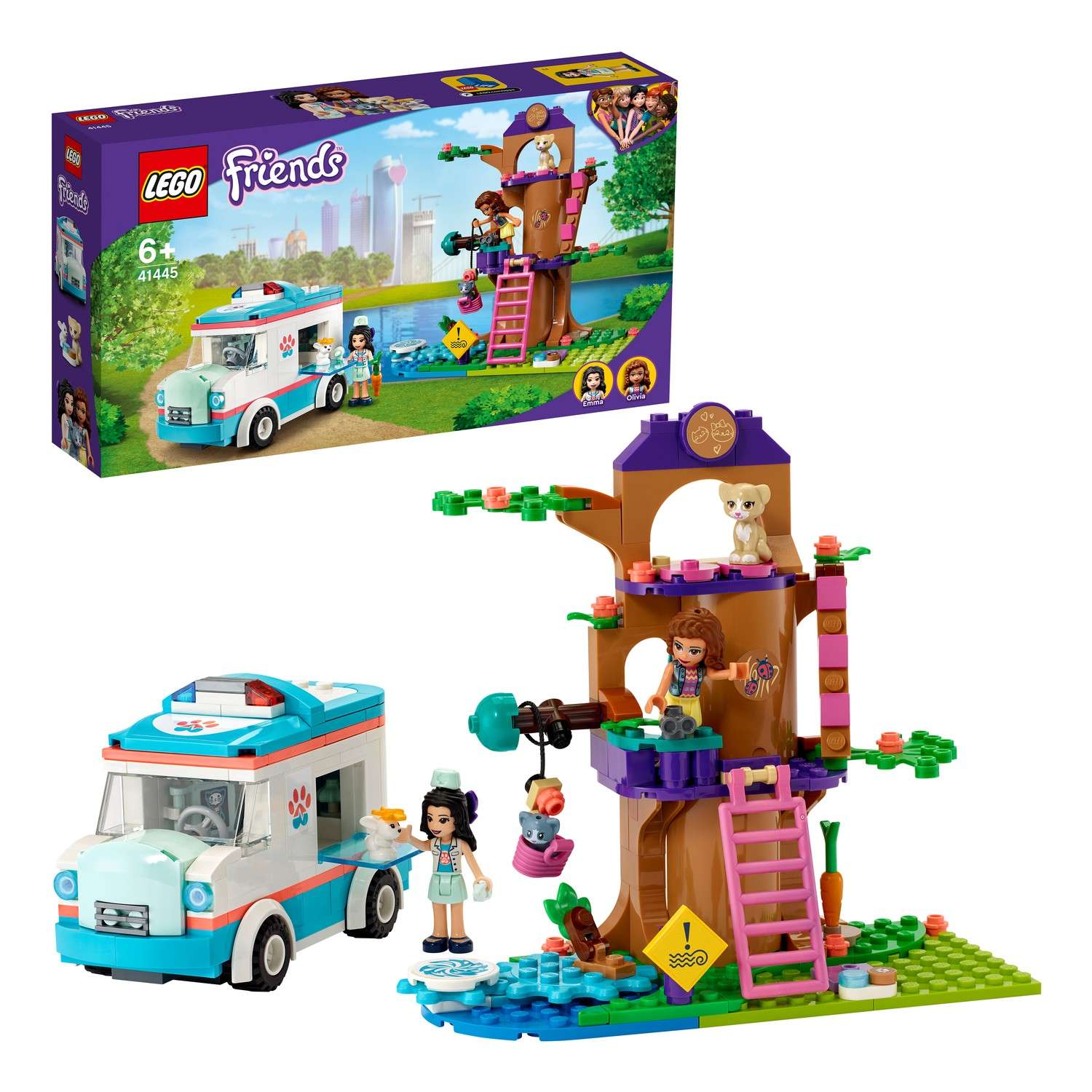 Конструктор LEGO Friends Машина ветеринарной помощи блочный - фото 1