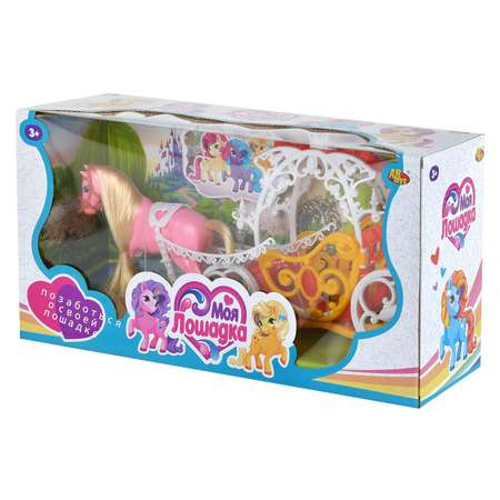 Игровой набор Abtoys Лошадь с каретой