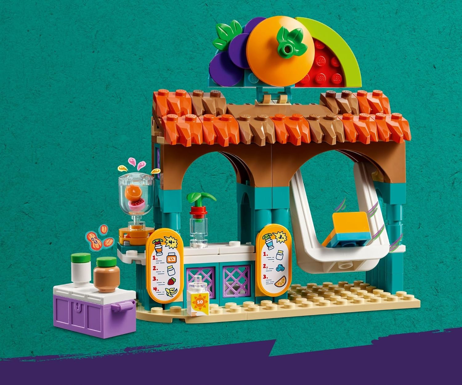 Конструктор LEGO Friends Подставка для пляжного смузи 213 дет. - фото 8