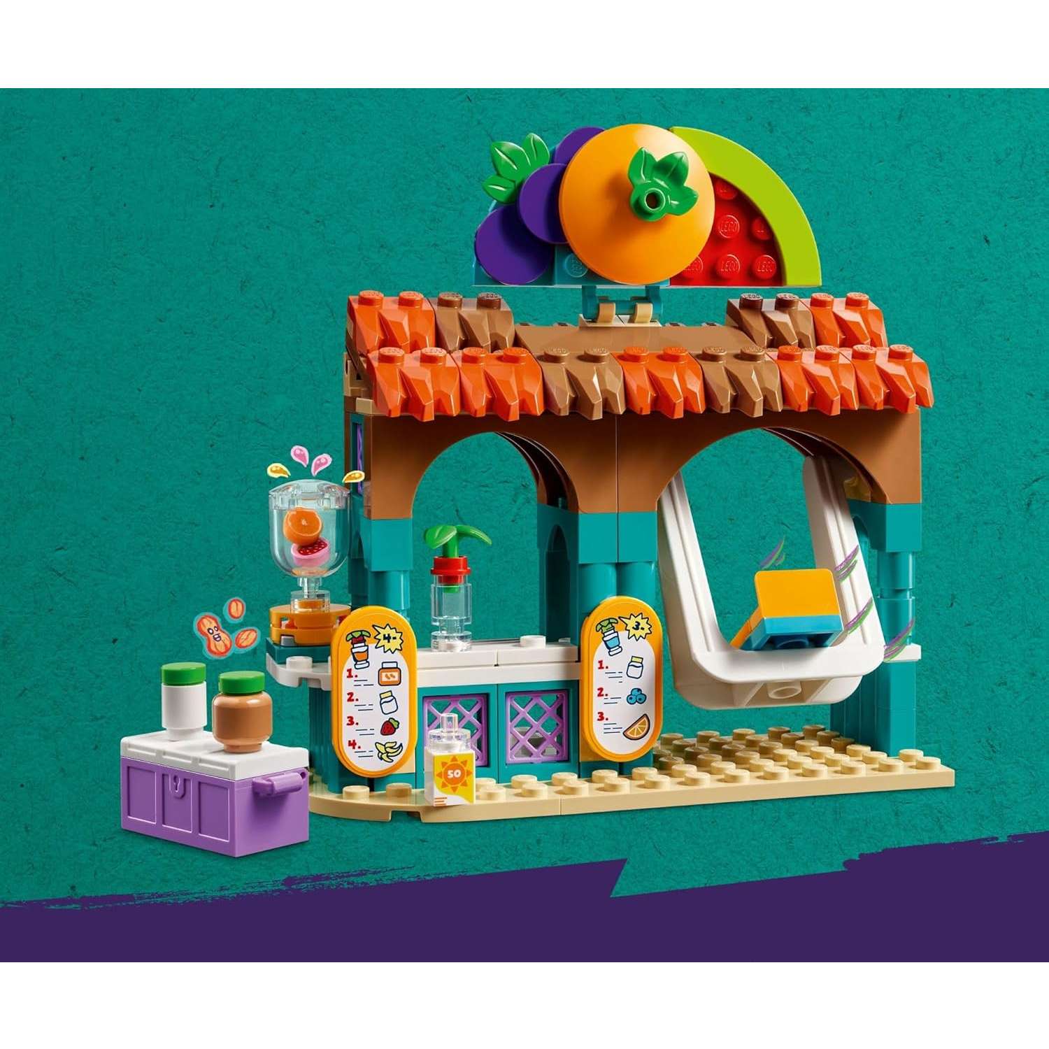 Конструктор LEGO Friends Подставка для пляжного смузи 213 дет. - фото 8