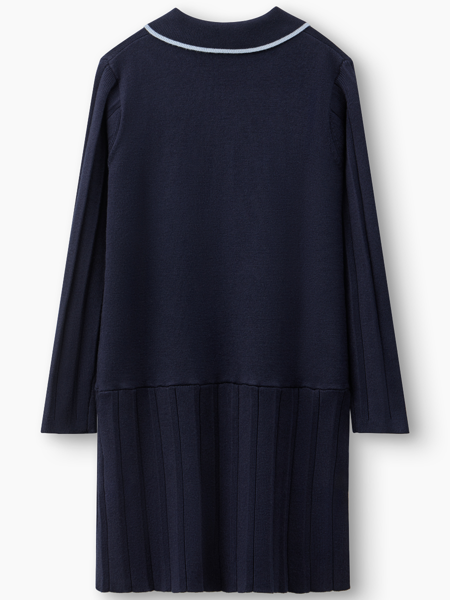 Платье Happy Baby 88404-1_dark blue - фото 2