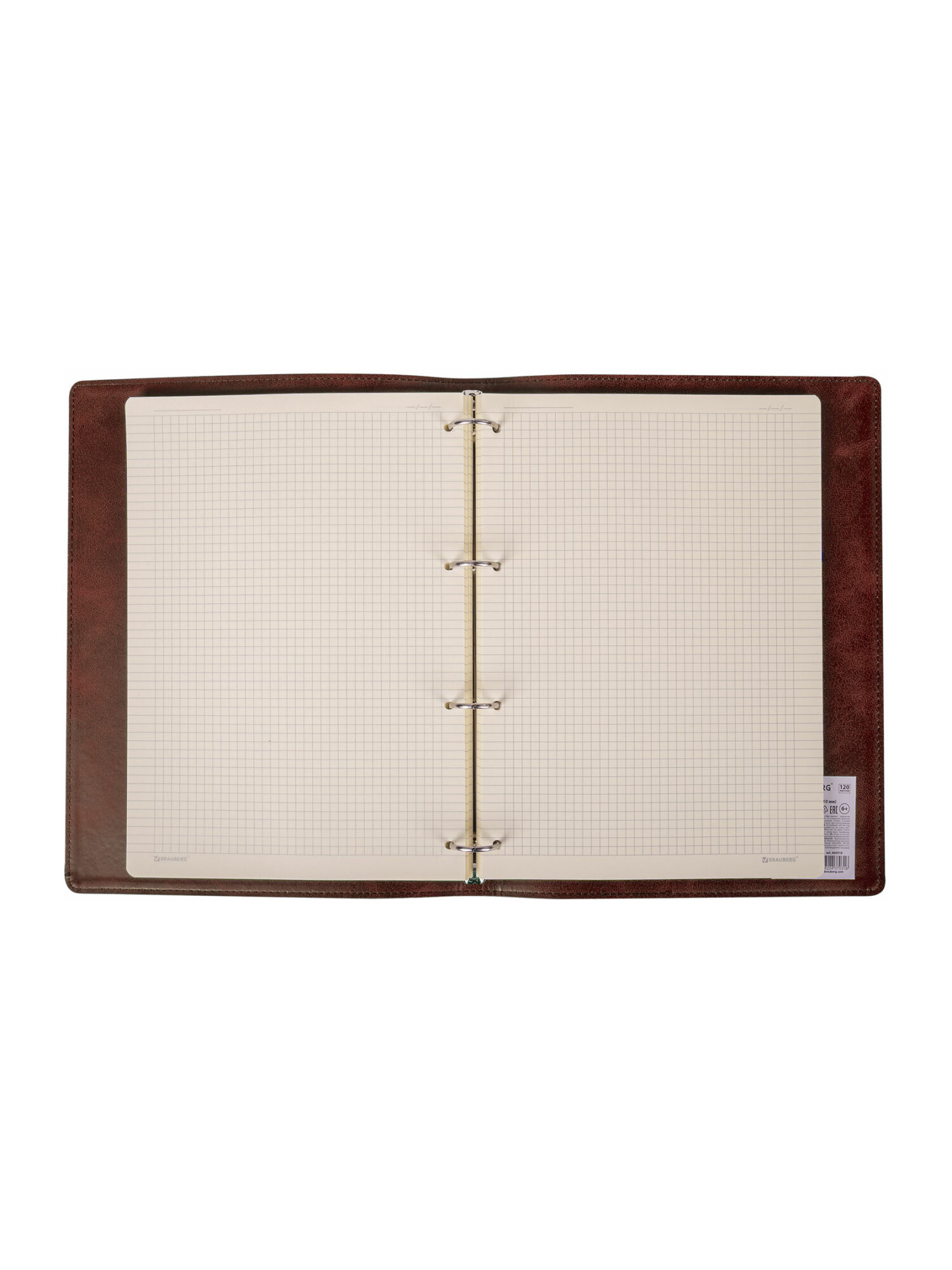 Тетрадь со сменным блоком Brauberg клетка 120 лист. - фото 7