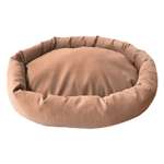 Лежанка для животных Homepet Caramel Микровелюр 70*53*10см Карамель