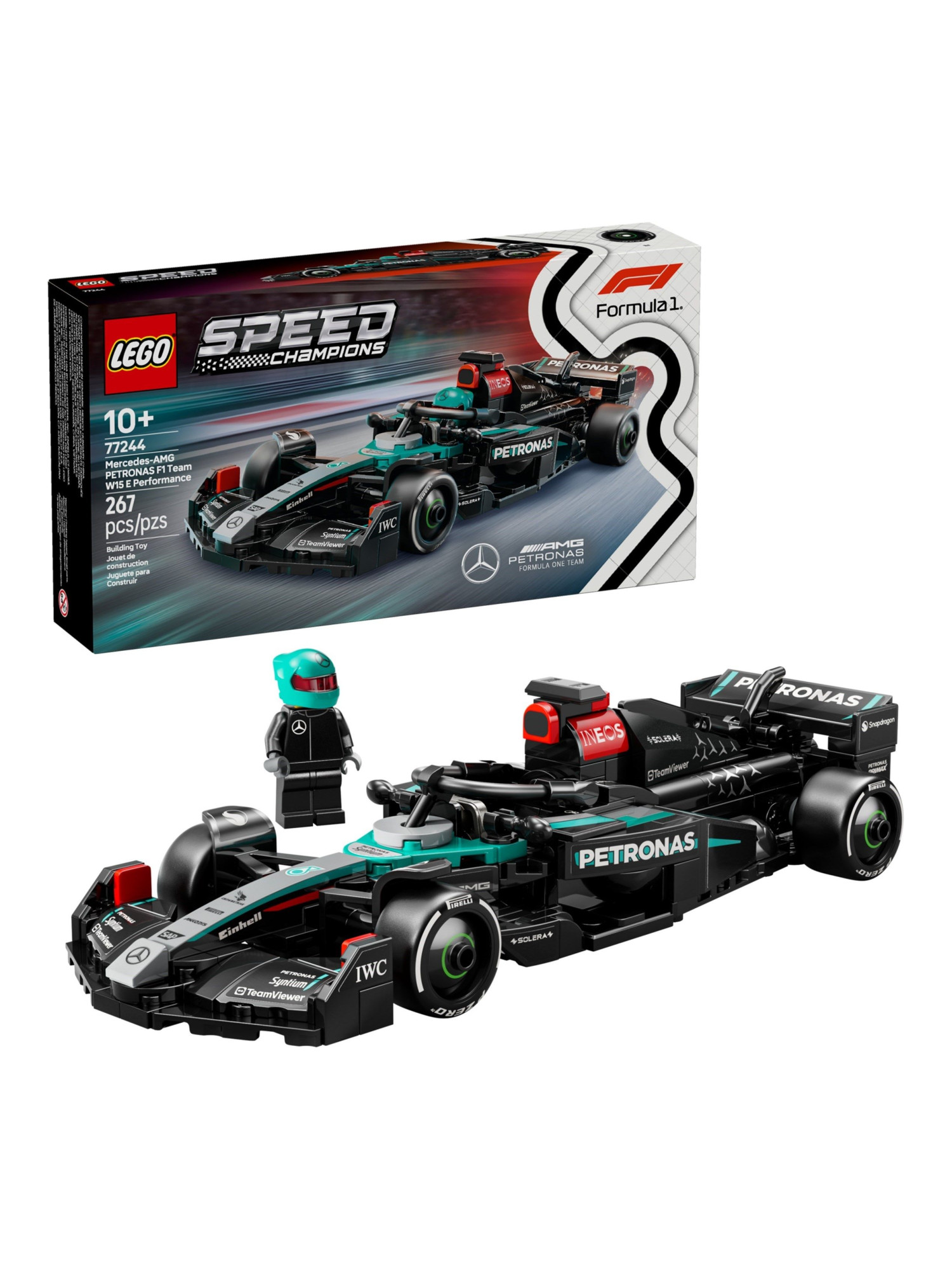 Конструктор LEGO Speed Champions Mercedes-AMG F1 W15 267 дет. - фото 7