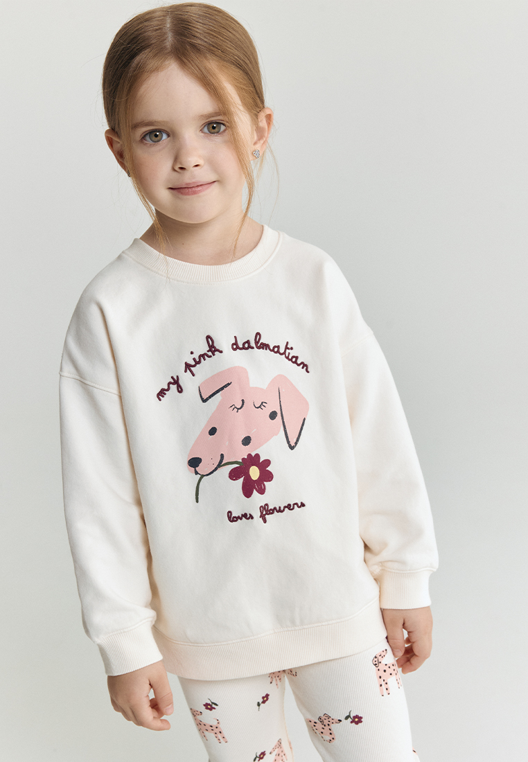 Свитшот artie W25M10T-1418D/Молочный - фото 1