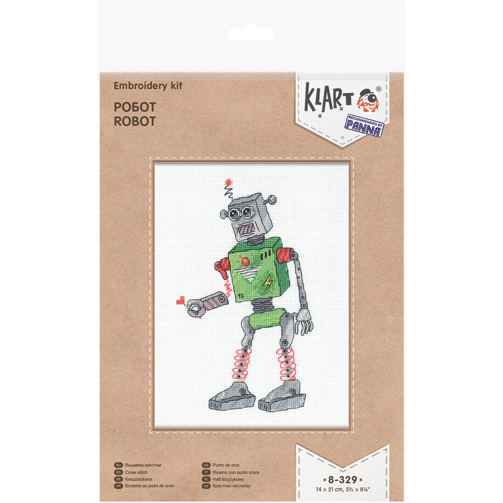 Набор для творчества Klart вышивание Робот - фото 1