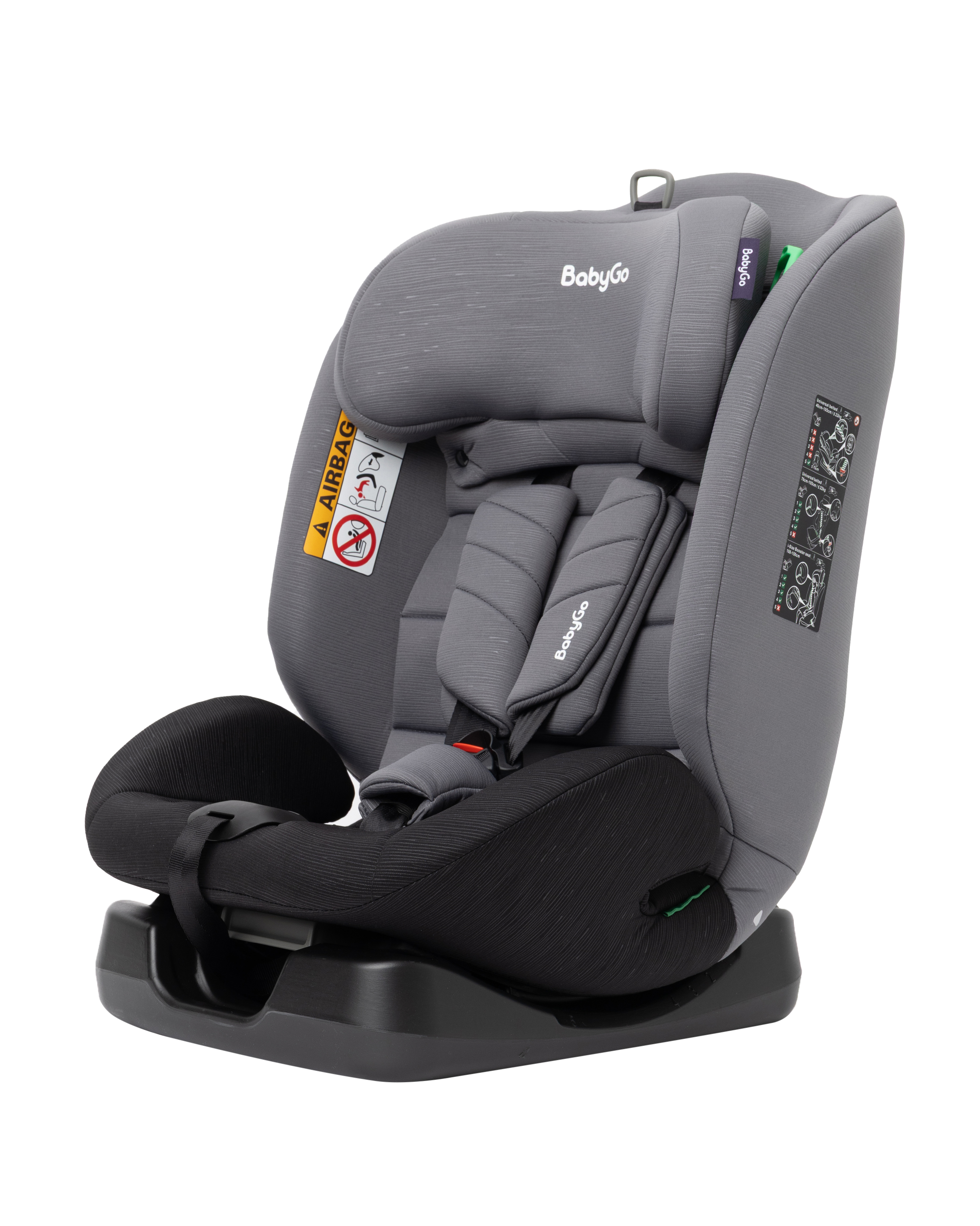 Автокресло BabyGo 4-Stage 0+/1/2/3 (0-36 кг) серый - фото 12