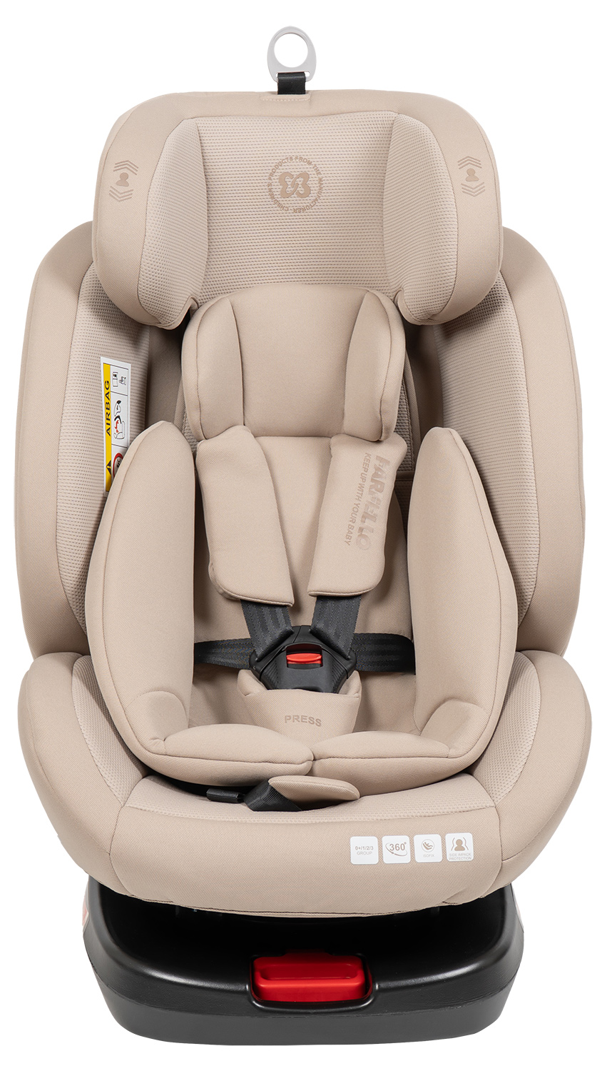 Автокресло Farfello YB102A Isofix 0+/1/2/3 (0-36 кг) бежевый - фото 16