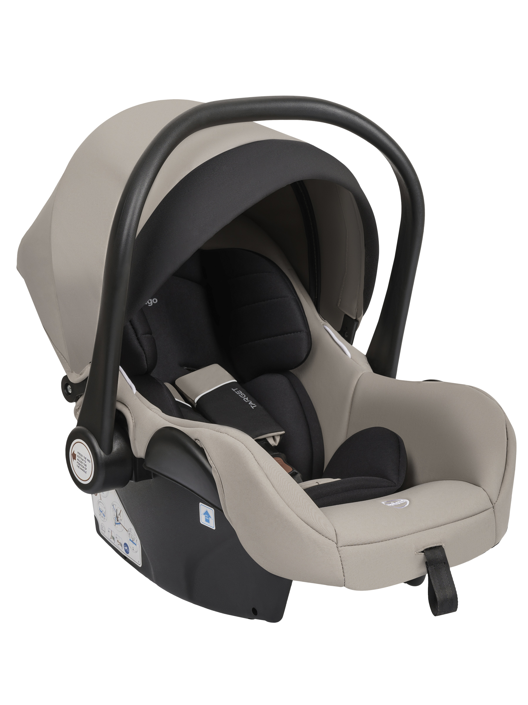 Коляска трансформер Indigo TARGET 3в1 бежевый - фото 21