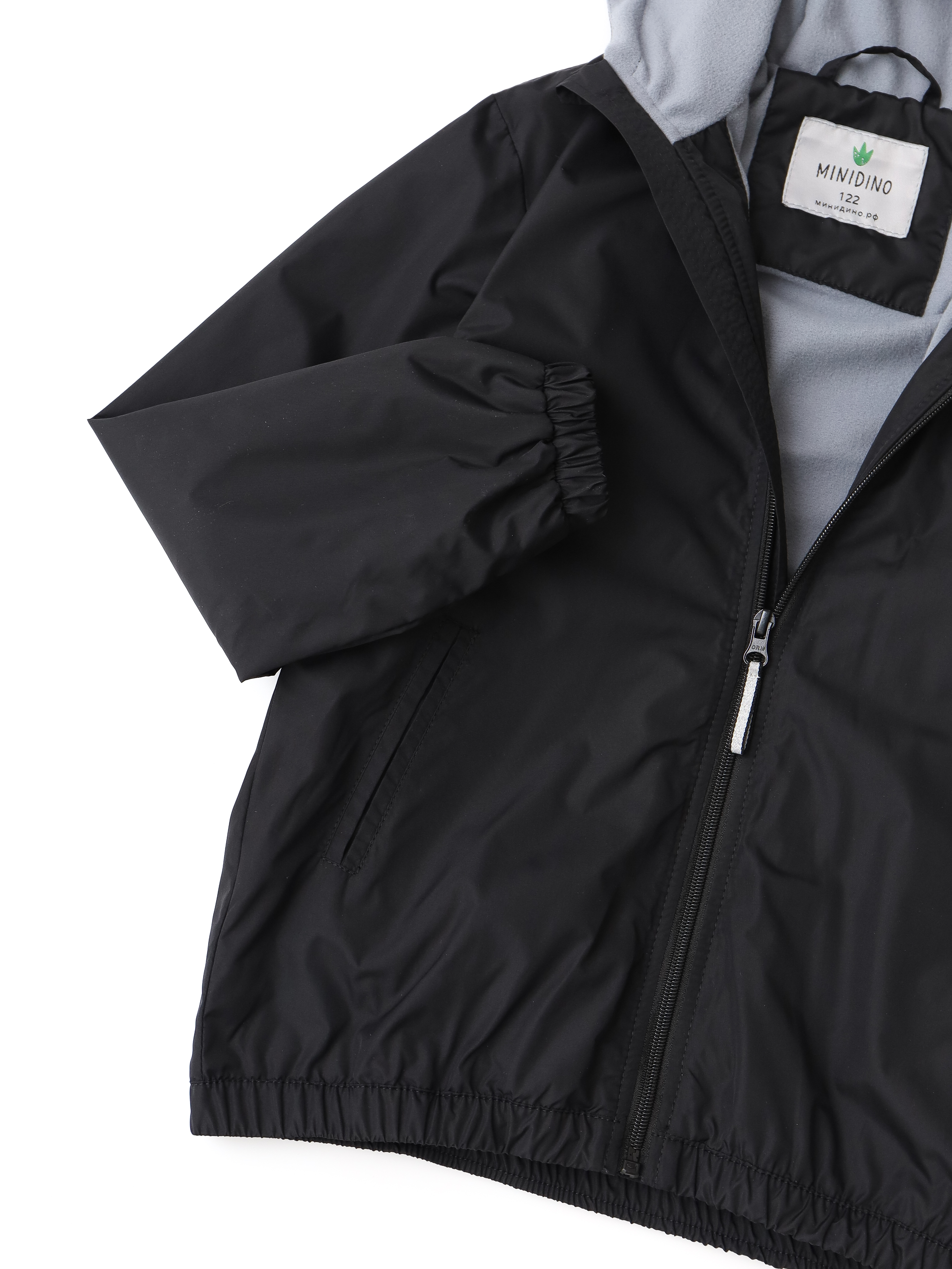 Ветровка MINIDINO B-VO-Krt-007/0Ветровка детская Simple уголек - фото 4