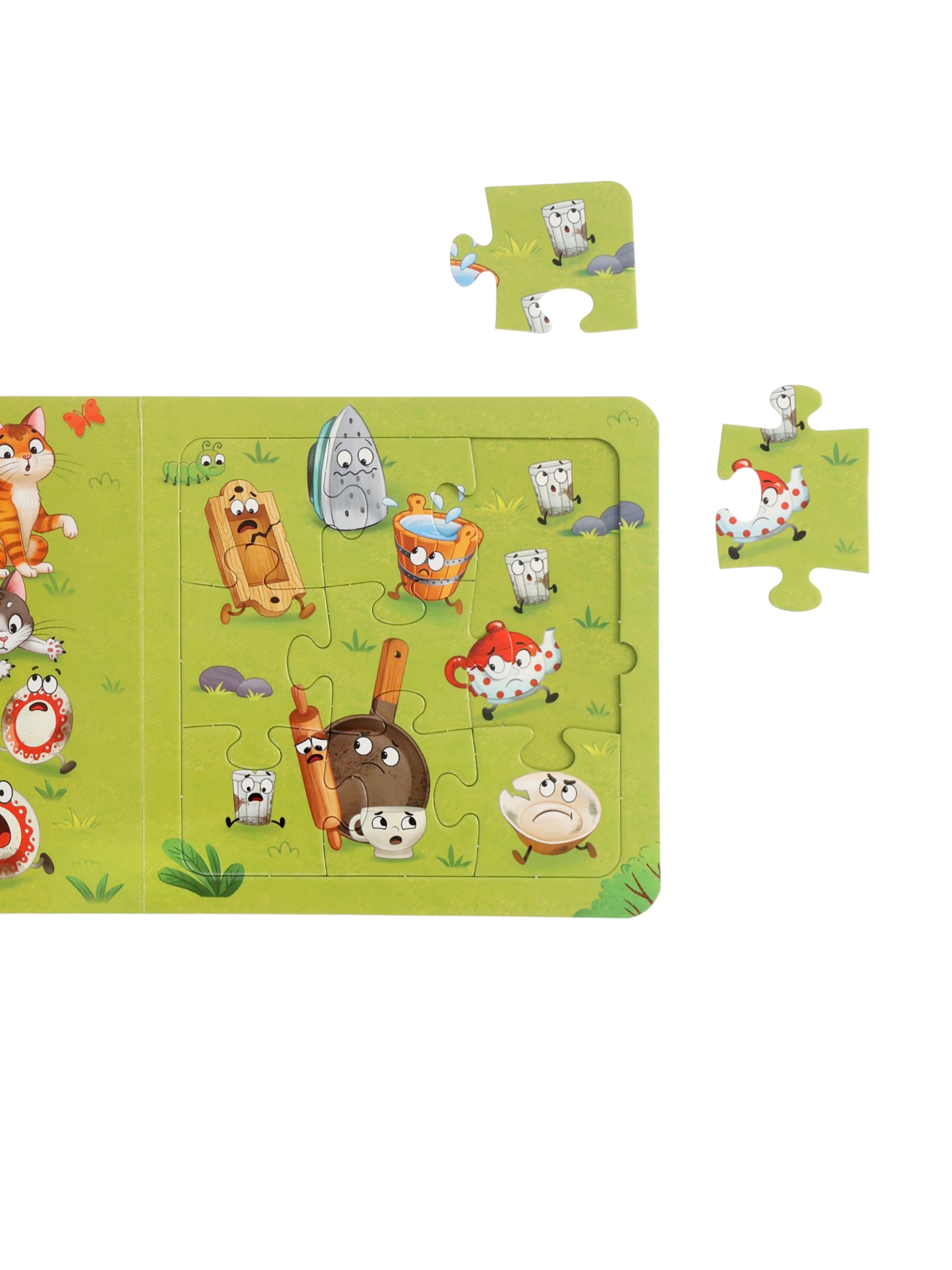 Книга картонная Буква-ленд Сказки в пазлах 5 пазлов 12 стр Корней Чуковский - фото 10